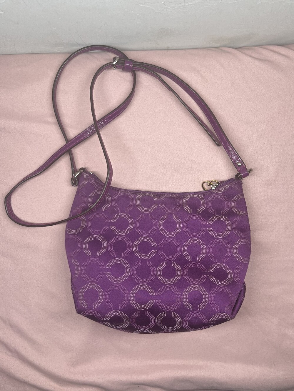 Coach Purple Signature C Crossbody - Picture 3 of 4